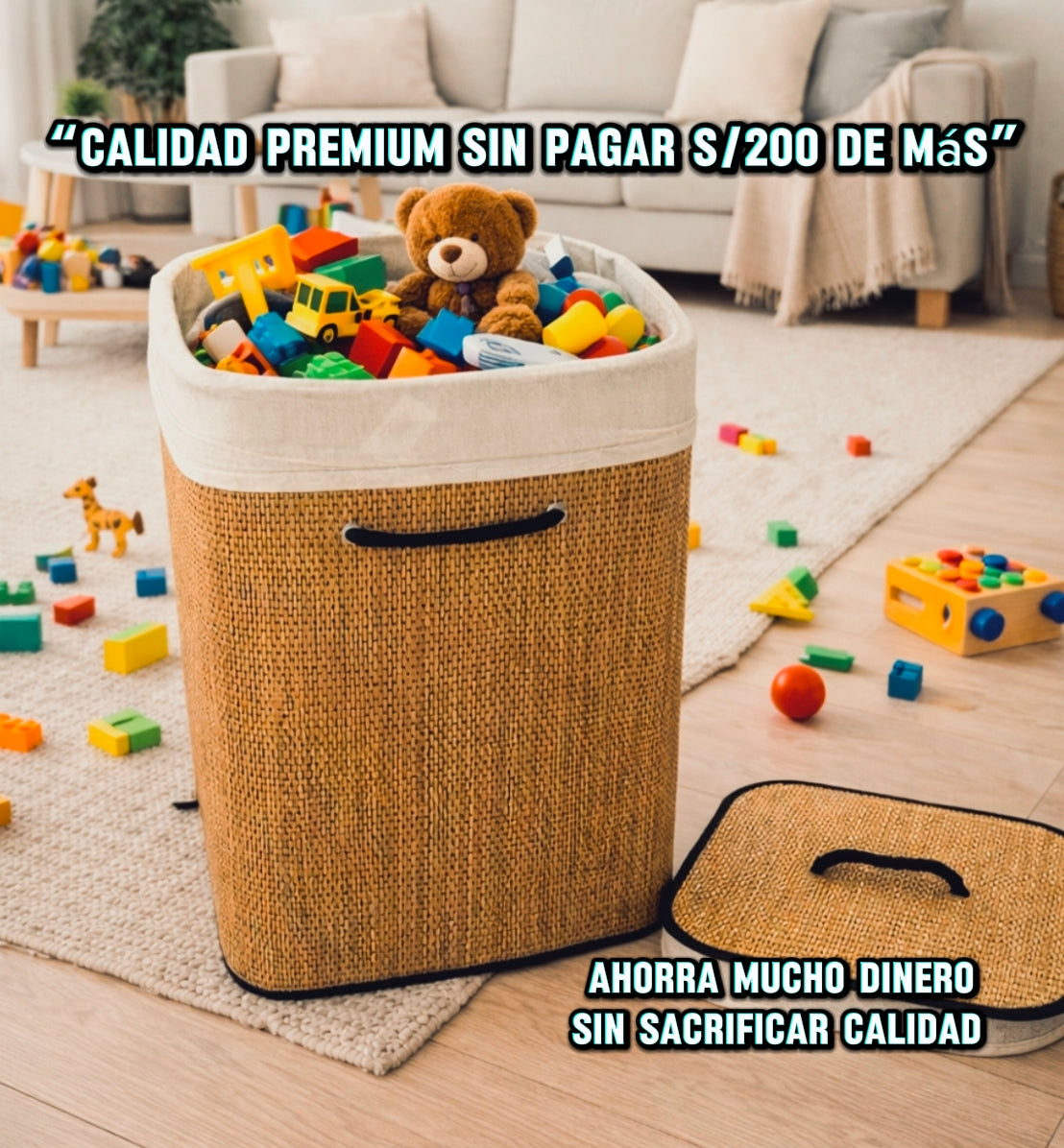 Cesto de Bambú multi usos