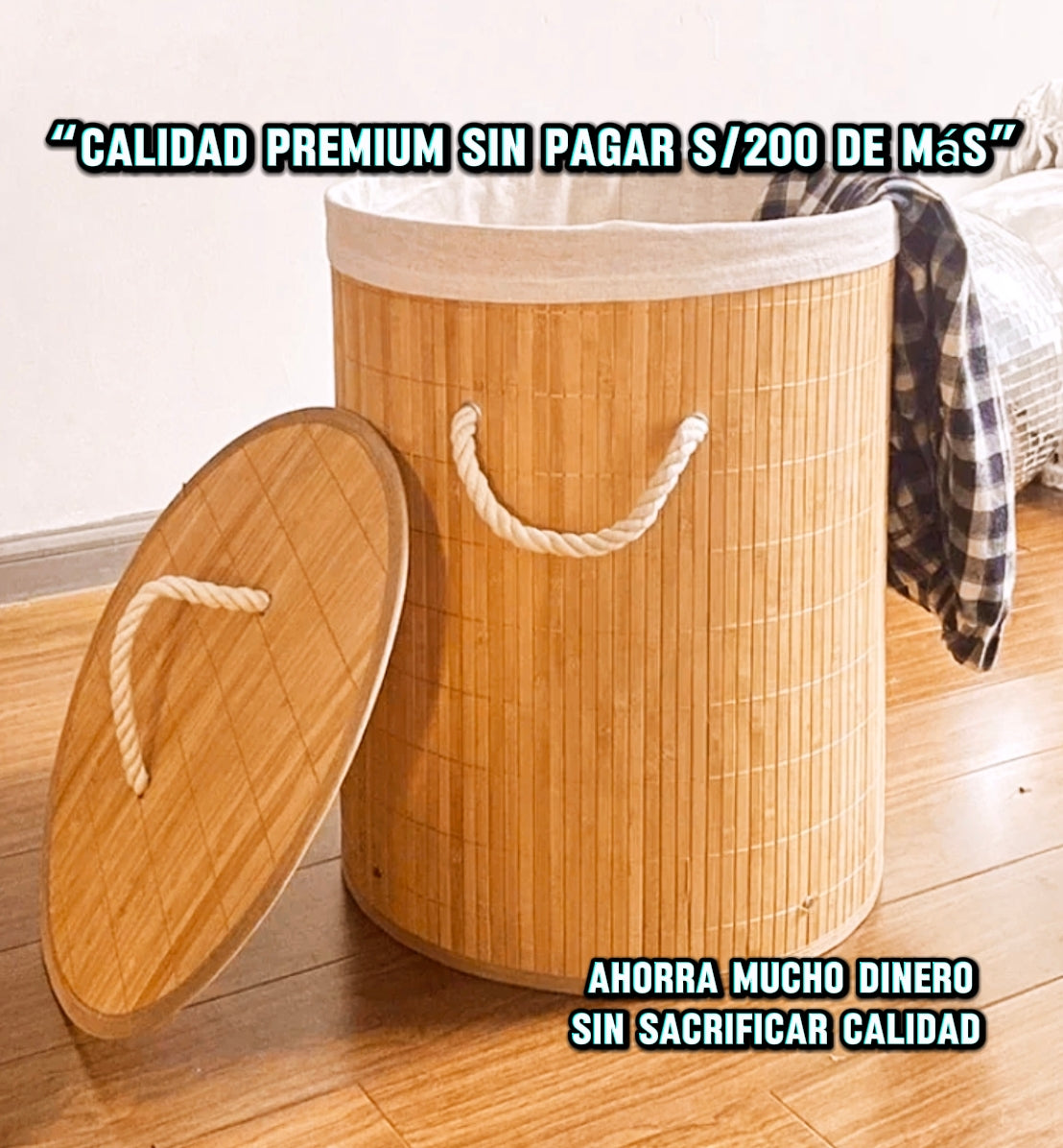 Cesto de Bambú multi usos